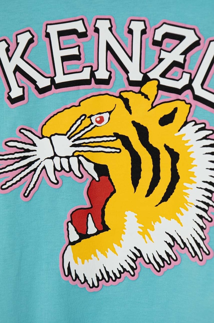 Детска памучна рокля Kenzo Kids Kenzo Kids K60832.114.150 син