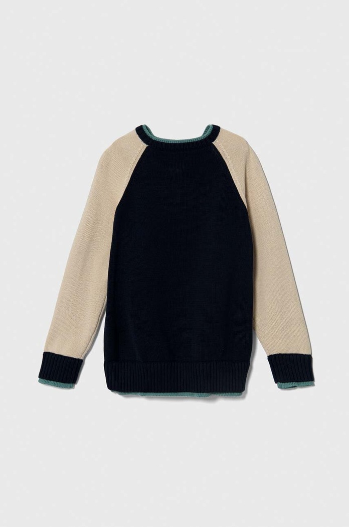Detský bavlnený sveter Emporio Armani 3D4M54.4MHIZ tmavomodrá SS24