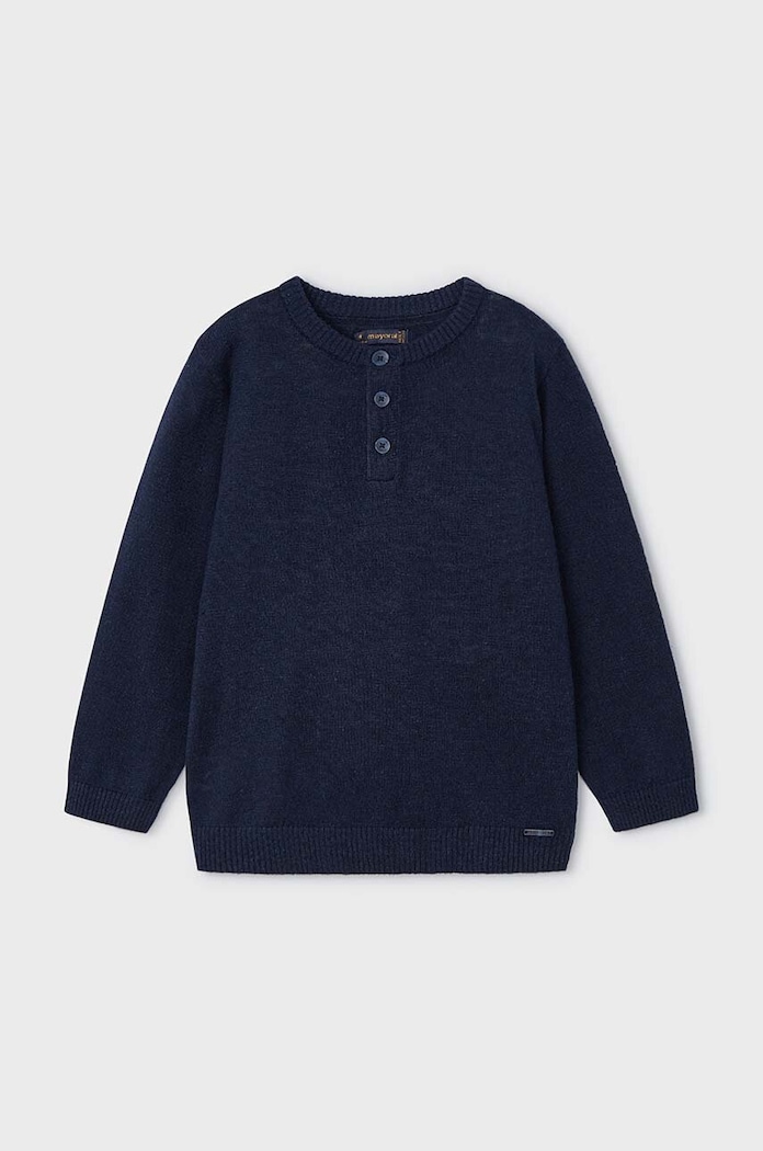 Mayoral sweter z domieszką lnu dziecięcy pozostałe granatowy 3356.5C.Mini.PPYH