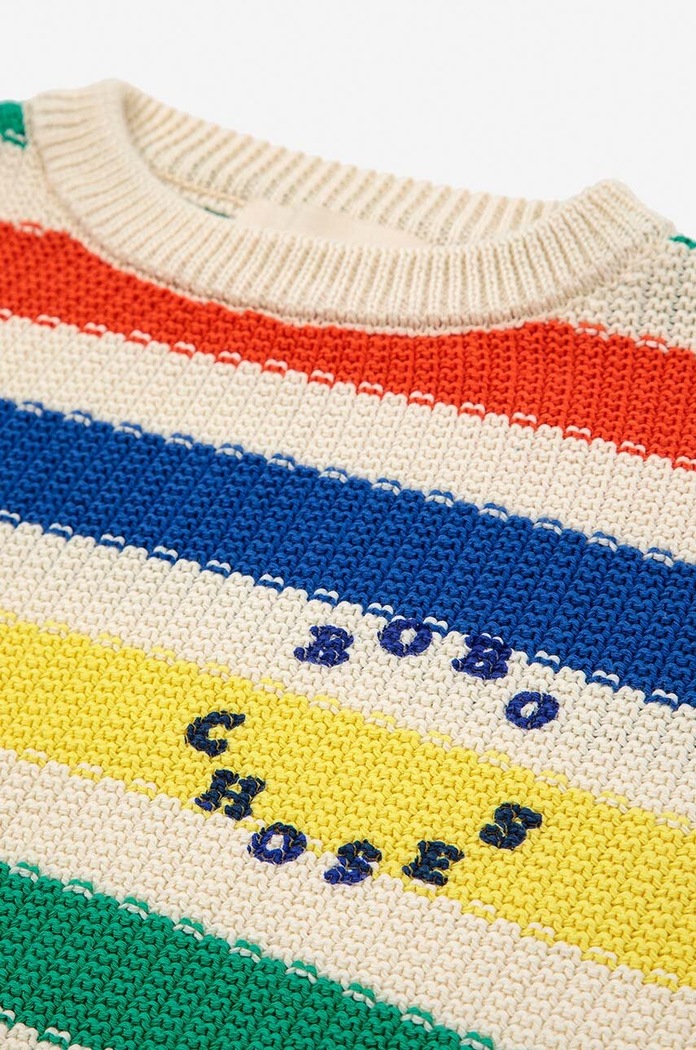 Băieți Bobo Choses pulover de bumbac pentru copii 124AC135 multicolor