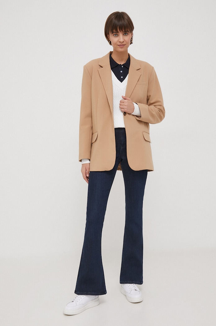 Bavlněný svetr Tommy Hilfiger WW0WW40674 bílá SS24