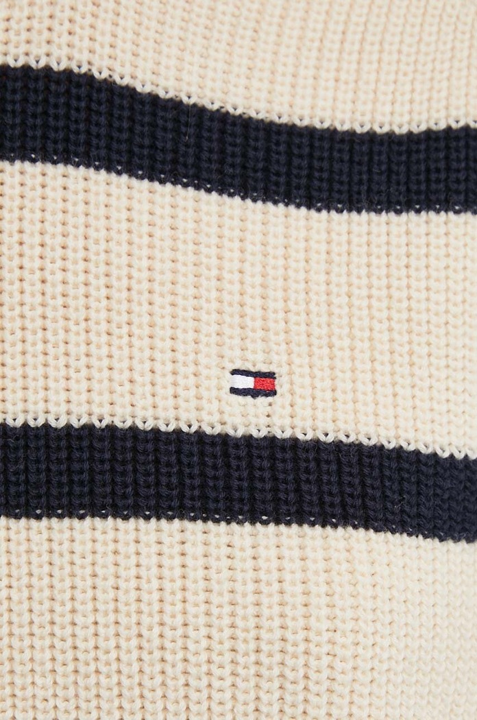 Tommy Hilfiger sweter bawełniany WW0WW40751 beżowy