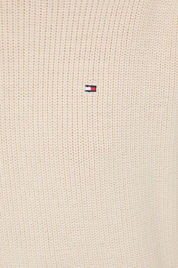Bavlněný svetr Tommy Hilfiger WW0WW40751 béžová