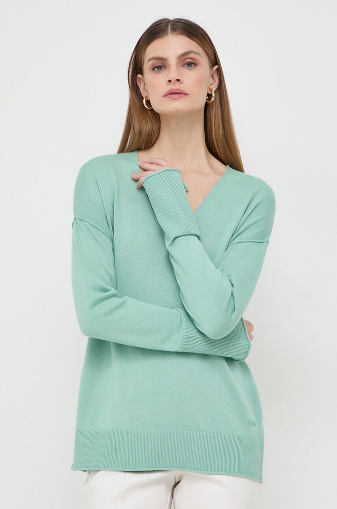 BOSS Orange sweter pozostałe zielony 50507163