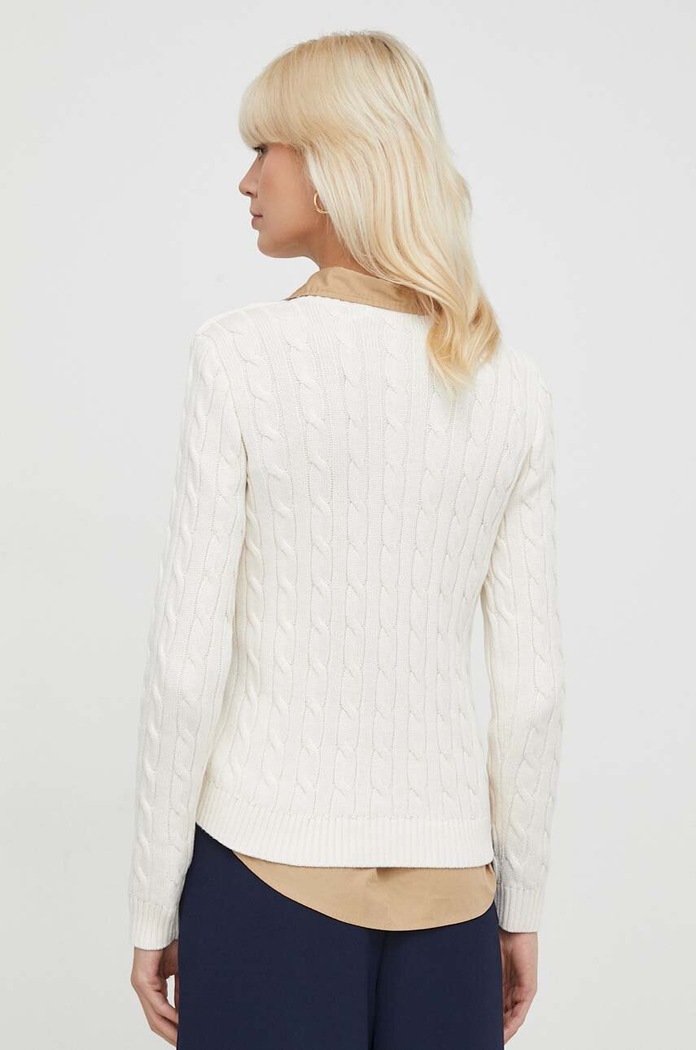 Oblačila Bombažen pulover Lauren Ralph Lauren 200932223 bež