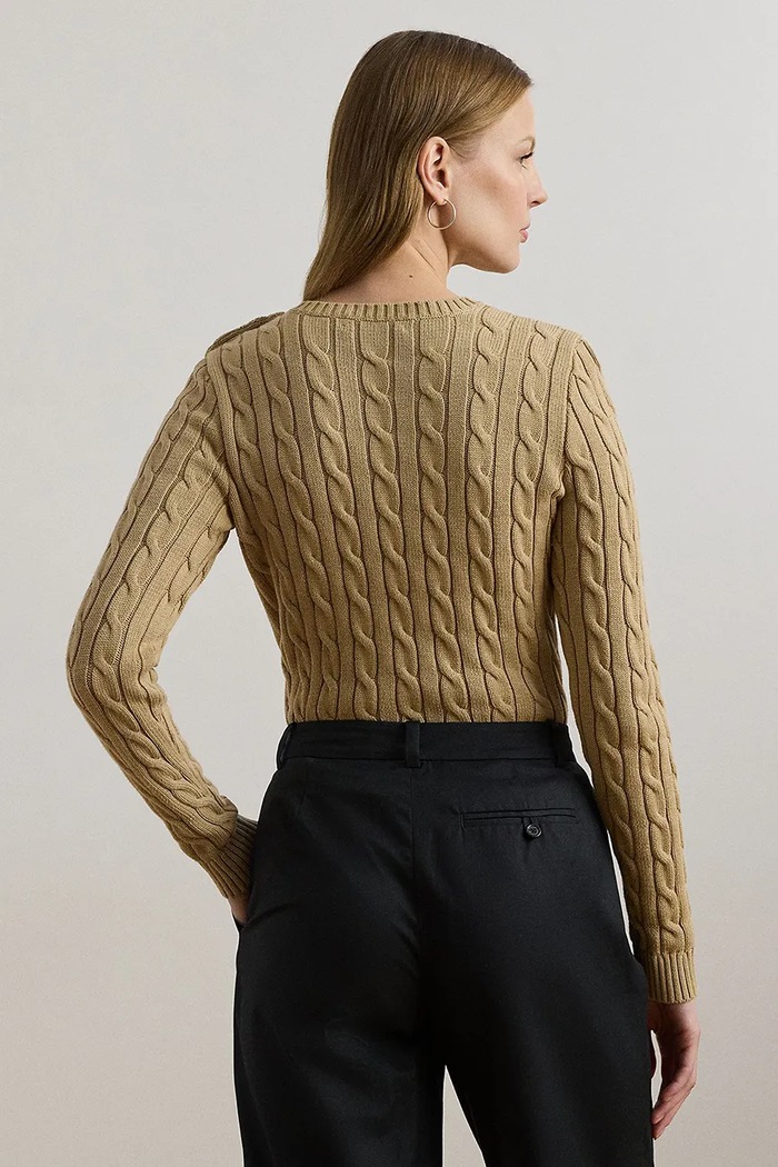 Бавовняний светр Lauren Ralph Lauren 200932223 бежевий AW25