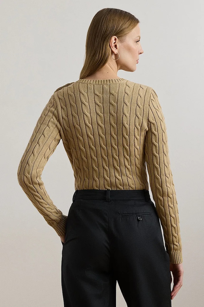 Бавовняний светр Lauren Ralph Lauren 200932223 бежевий AW25