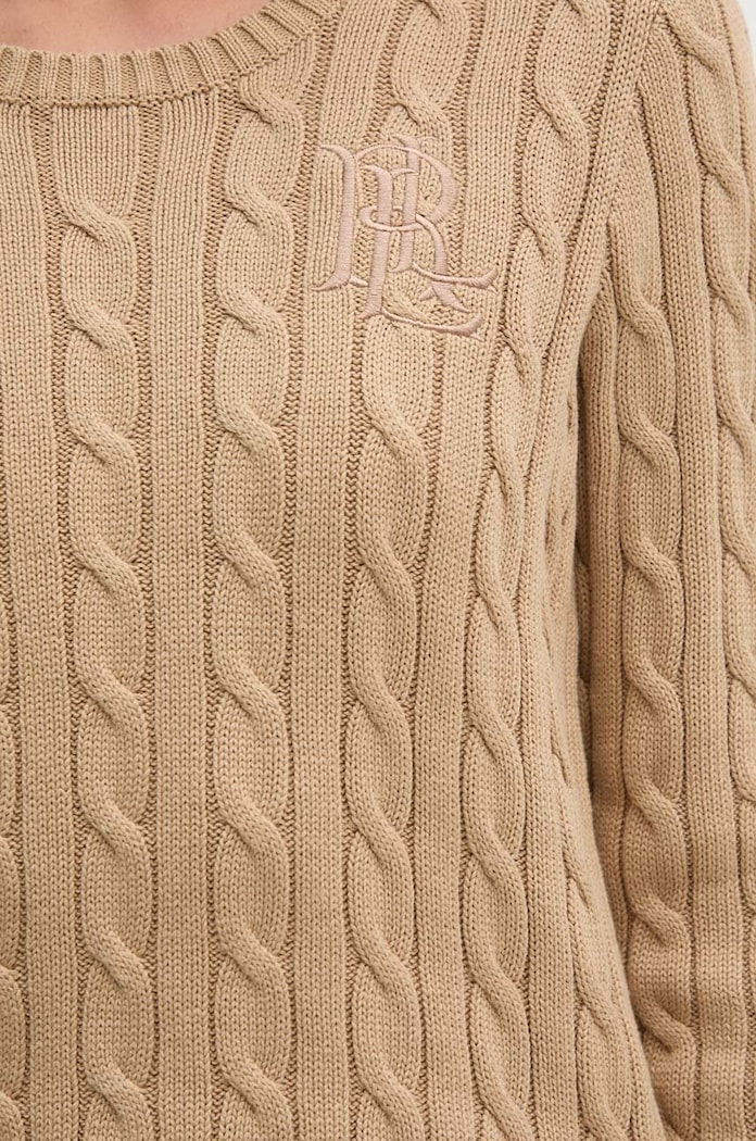 Βαμβακερό πουλόβερ Lauren Ralph Lauren 200932223 μπεζ