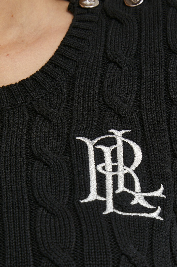 Pamučni pulover Lauren Ralph Lauren 200932223 crna