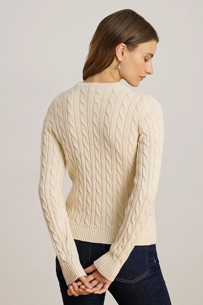 Lauren Ralph Lauren pulover de bumbac 200932225 bej AA00