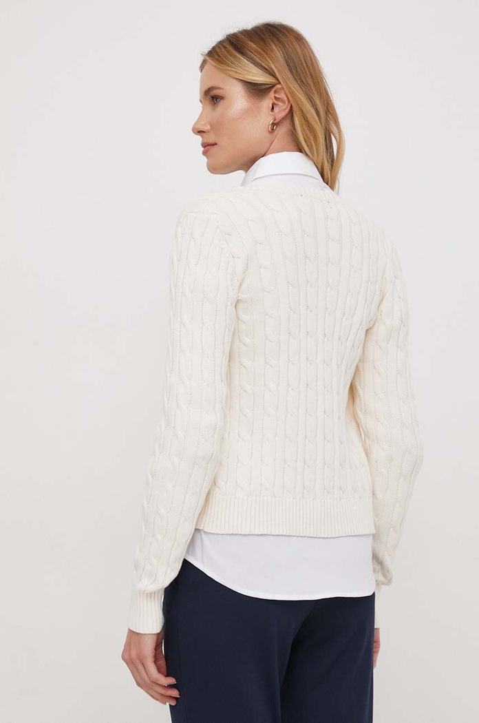 Oblečenie Bavlnený sveter Lauren Ralph Lauren 200932225 béžová