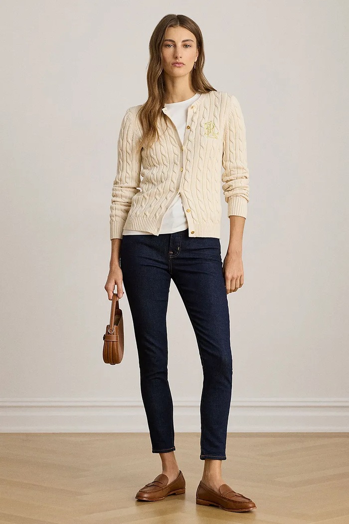 Îmbrăcăminte Lauren Ralph Lauren pulover de bumbac 200932225 bej