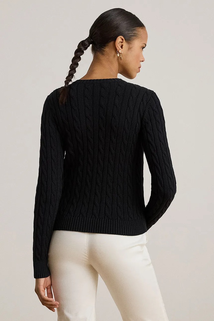 Бавовняний светр Lauren Ralph Lauren 200932225 чорний AA00