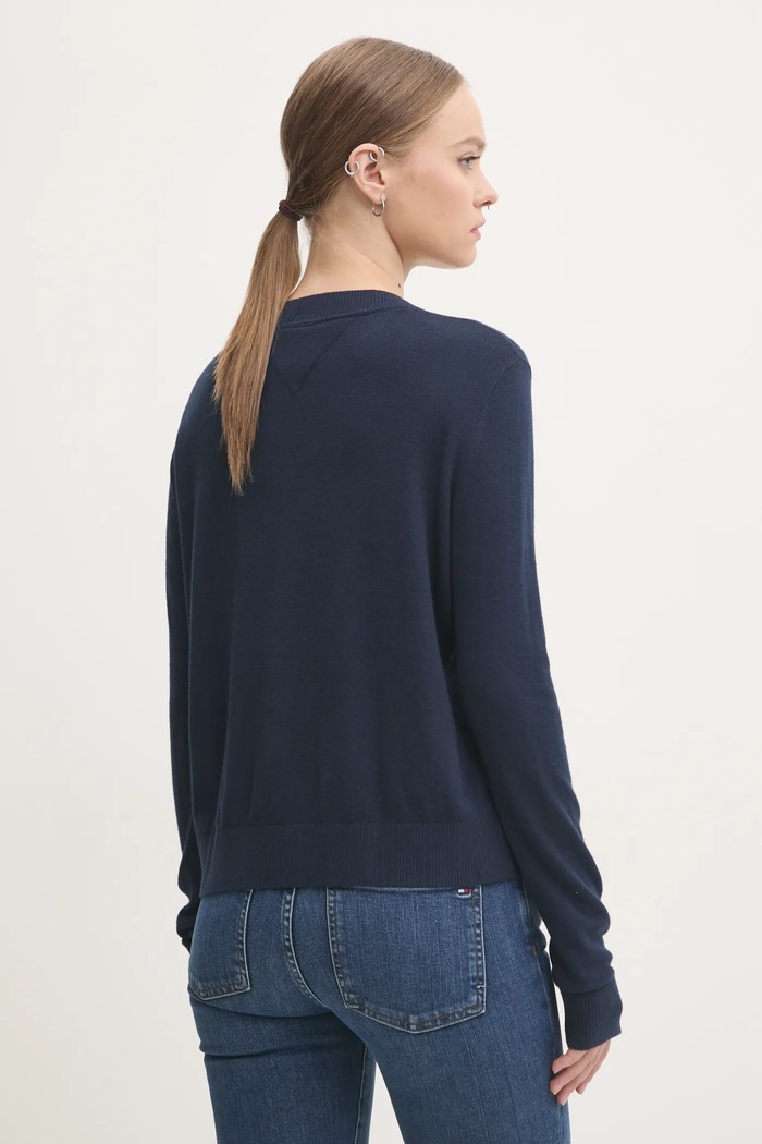 Oblečení Svetr Tommy Jeans DW0DW17254 námořnická modř
