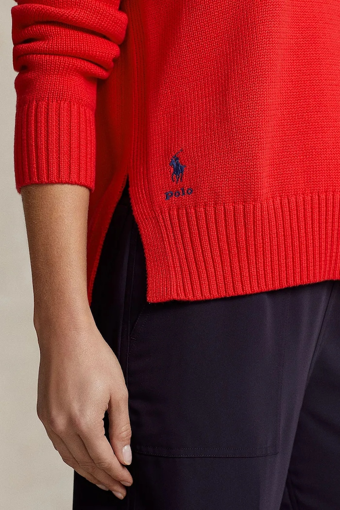 Polo Ralph Lauren sweter bawełniany czerwony 211898583