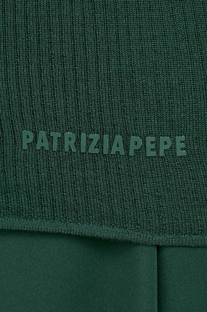 Patrizia Pepe sweter wełniany 8K0187.K034 zielony