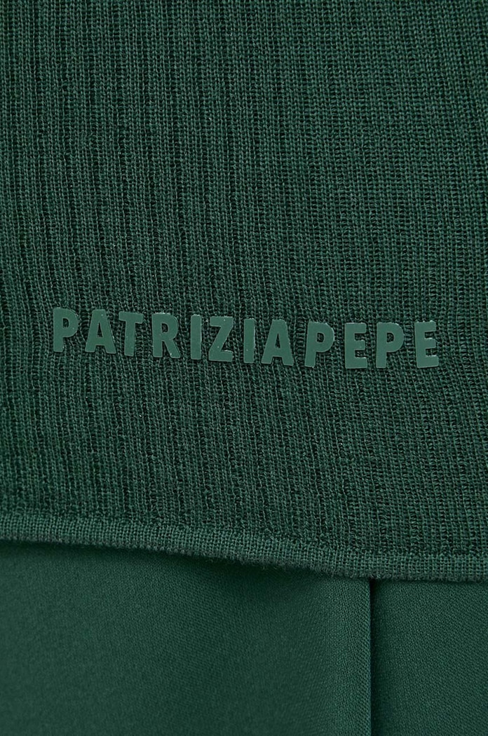 Patrizia Pepe sweter wełniany 8K0187.K034 zielony