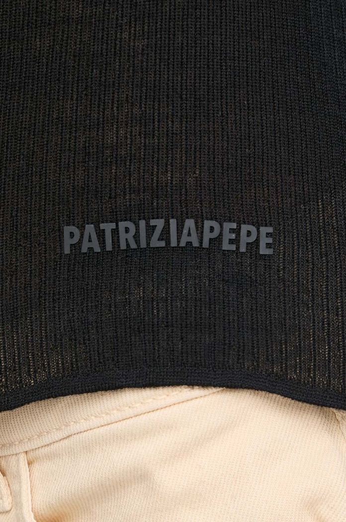 Patrizia Pepe kardigan wełniany 8K0189.K034 czarny