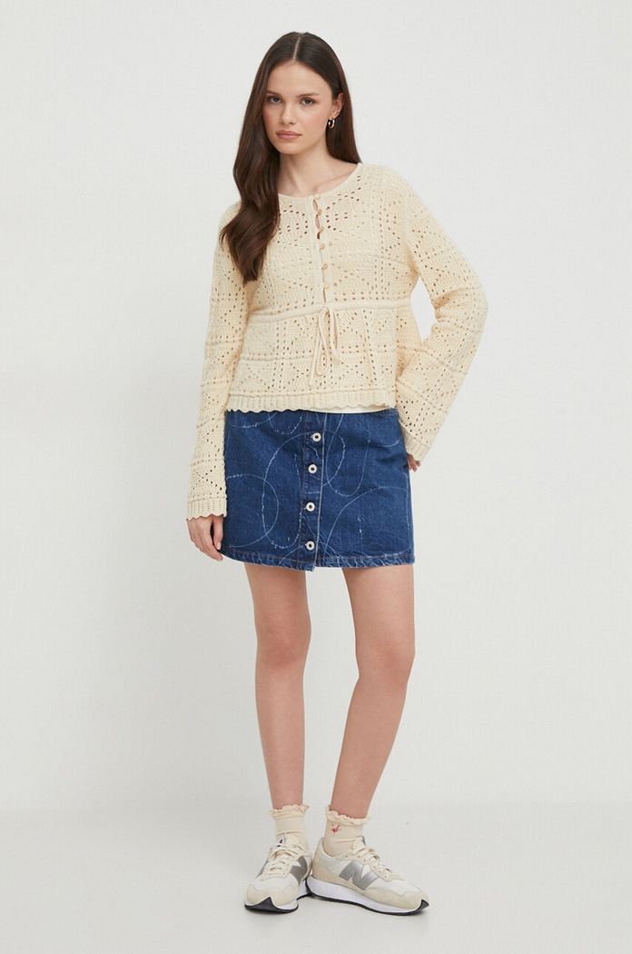 Pepe Jeans sweter GAELLE PL702106 beżowy SS24