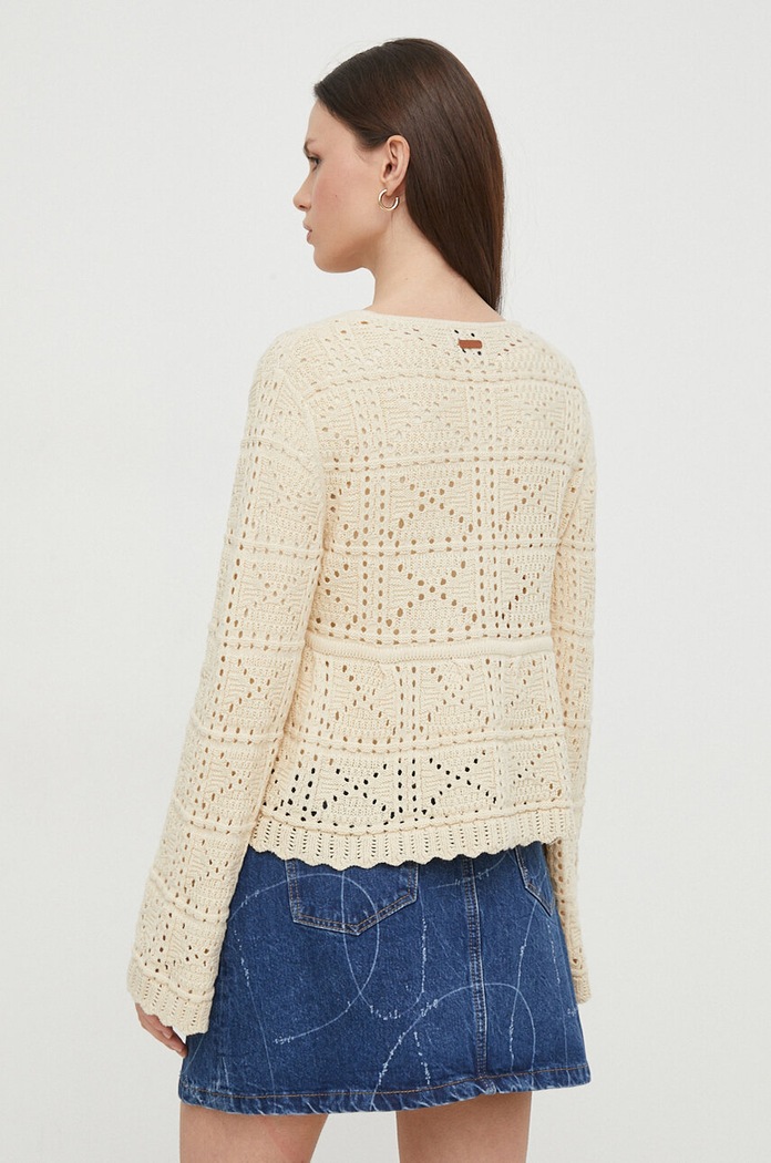 Odzież Pepe Jeans sweter GAELLE PL702106 beżowy