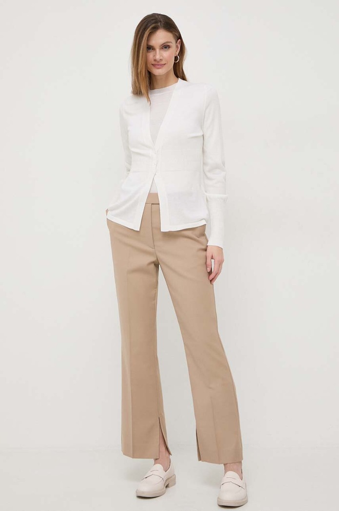 Oblačila Kratka majica in volnena jopica Max Mara Leisure 2416381027600 bela