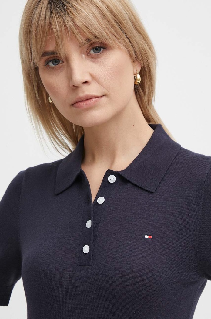Svetr Tommy Hilfiger námořnická modř WW0WW37937