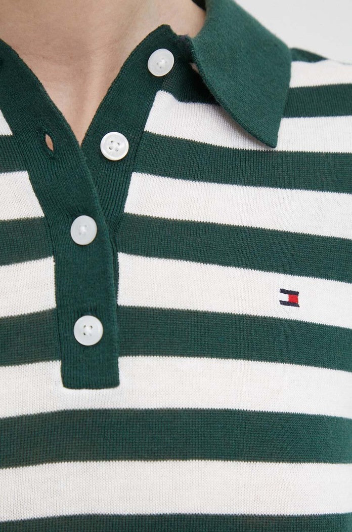 Tommy Hilfiger pulóver zöld WW0WW37937