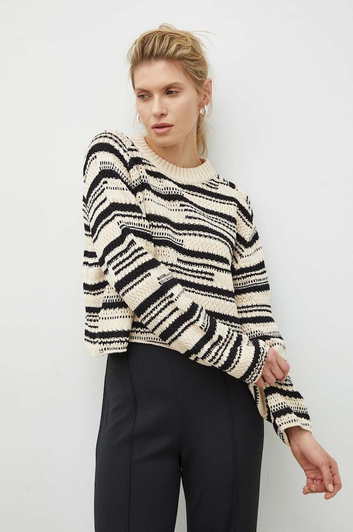 Day Birger et Mikkelsen pulover de bumbac bej DAY65243136