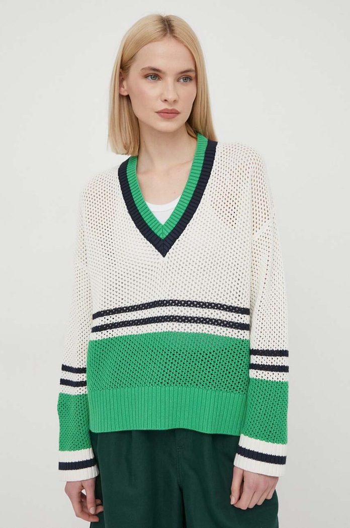 Pepe Jeans Pulover de bumbac bej PL702139
