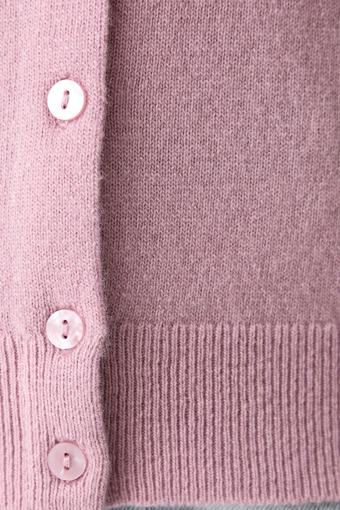 Kardigan damski wełniany United Colors of Benetton różowy 1002D5485