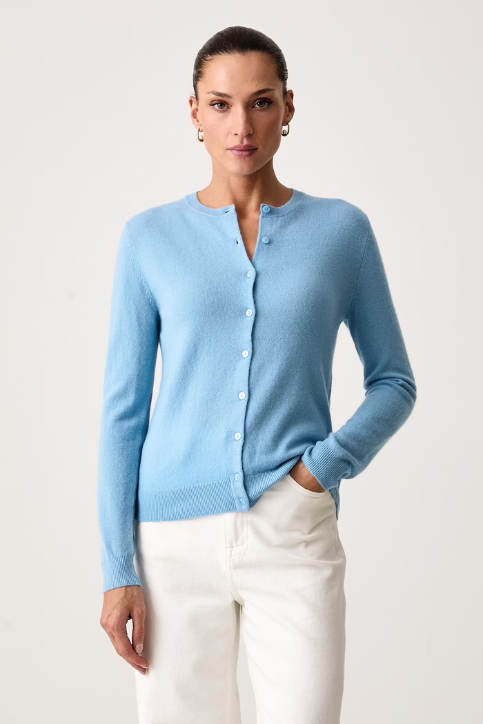 United Colors of Benetton Kardigan damski wełniany niebieski 1002D5485