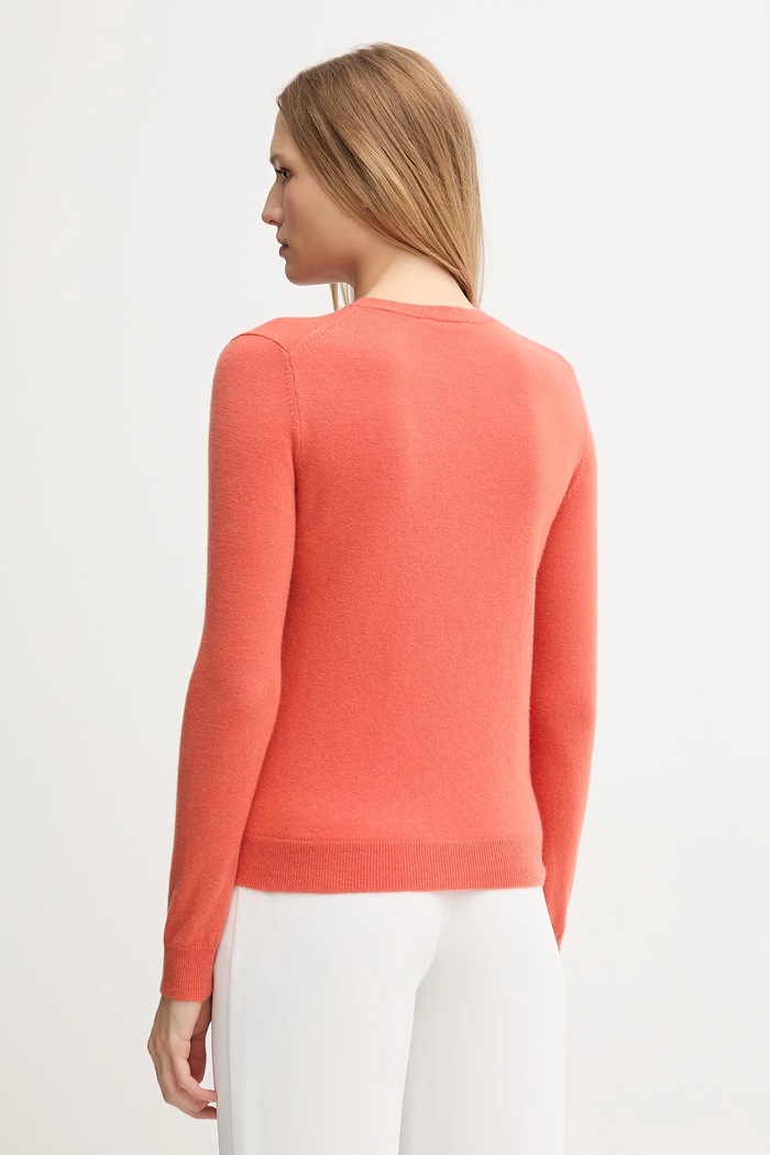 Odzież United Colors of Benetton kardigan wełniany 1002D5485 pomarańczowy
