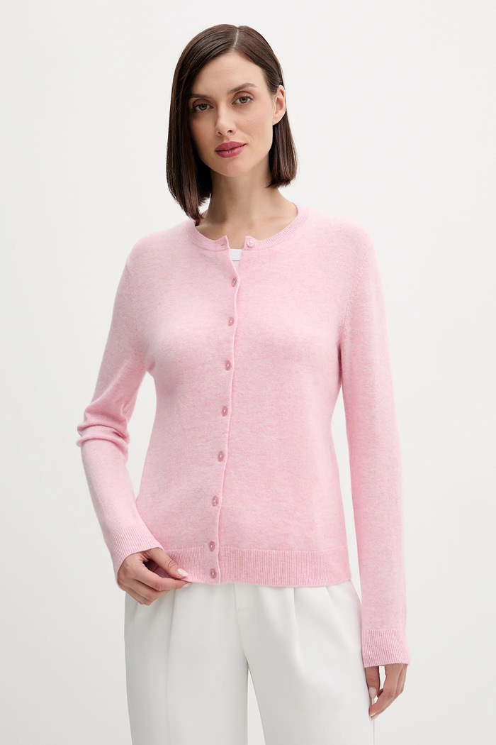 United Colors of Benetton cardigan in lana rosa 1002D5485