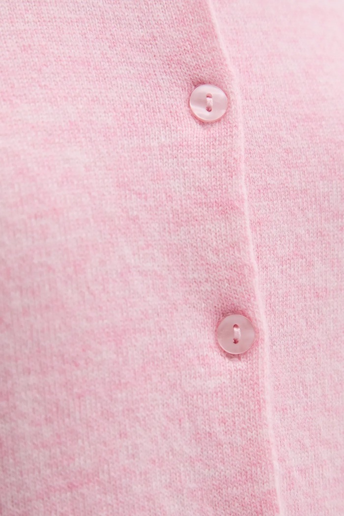 United Colors of Benetton cardigan in lana 1002D5485 rosa