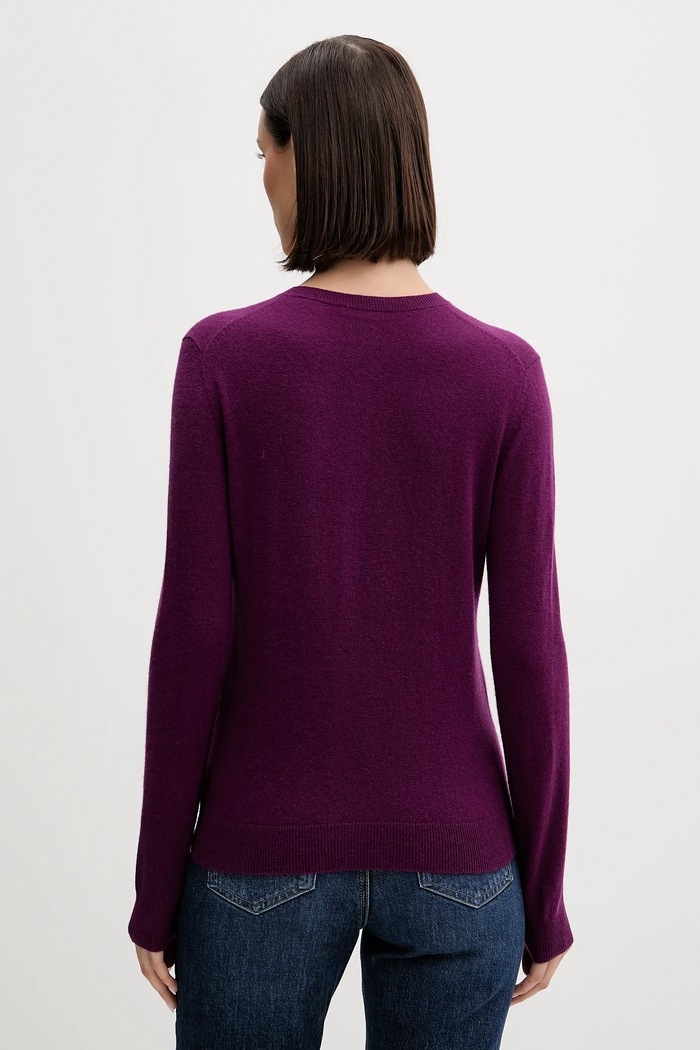 United Colors of Benetton Кардиган жіночий вовняний 1002D5485 фіолетовий SS26