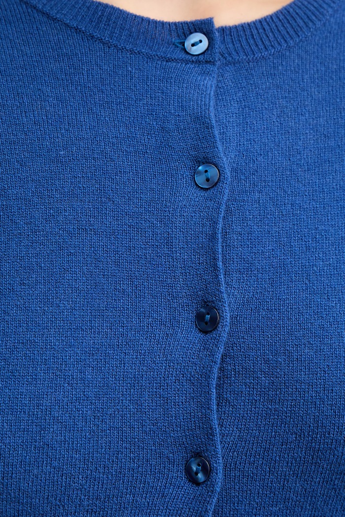 United Colors of Benetton kardigan wełniany 1002D5485 niebieski