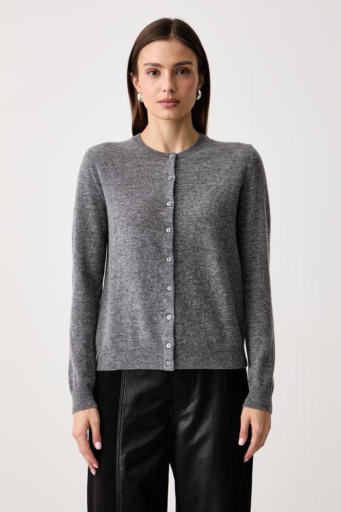 United Colors of Benetton Kardigan damski wełniany szary 1002D5485