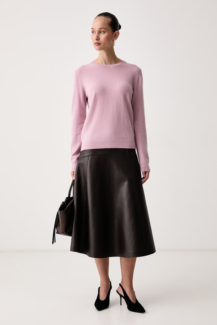 United Colors of Benetton Sweter damski wełniany 1002D1K01 różowy SS26