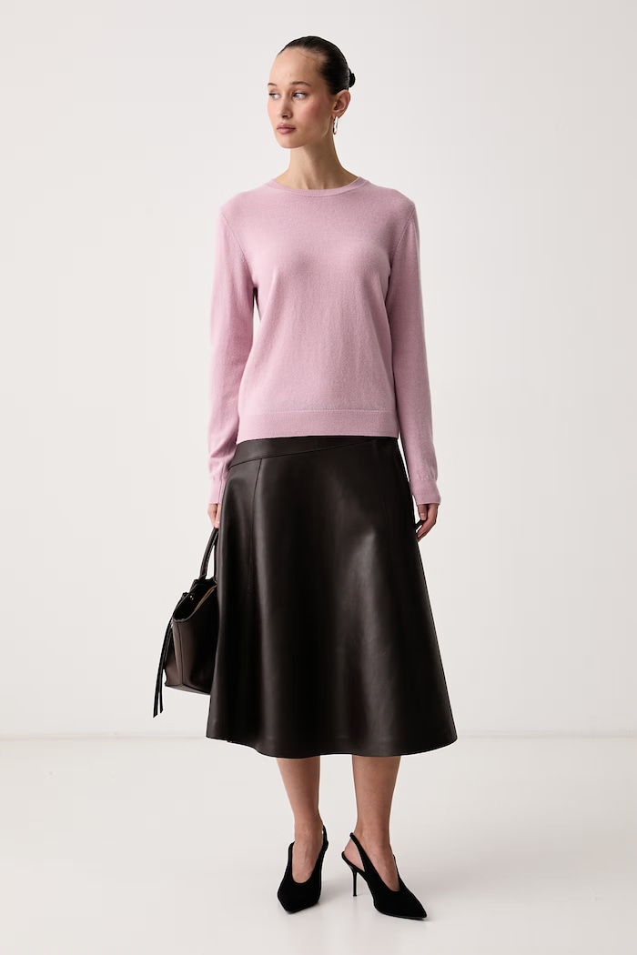 United Colors of Benetton Sweter damski wełniany 1002D1K01 różowy SS26