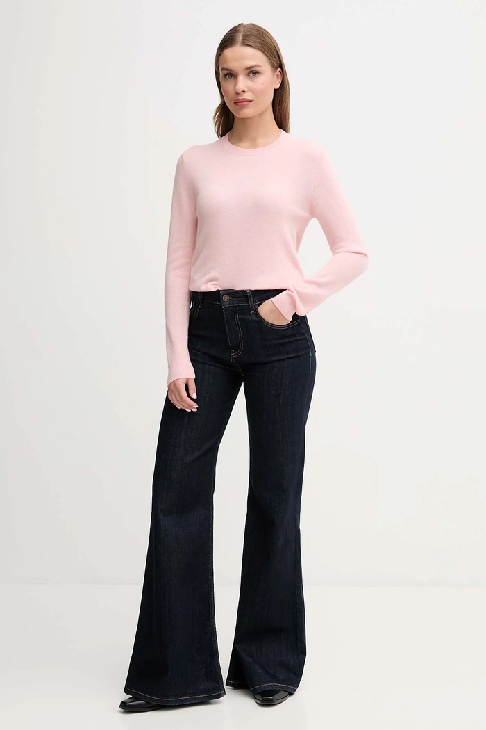 United Colors of Benetton sweter wełniany 1002D1K01 różowy SS26