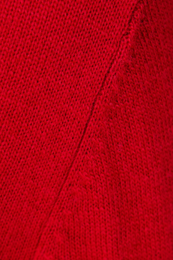 Sweter damski wełniany United Colors of Benetton czerwony 1002D1K01