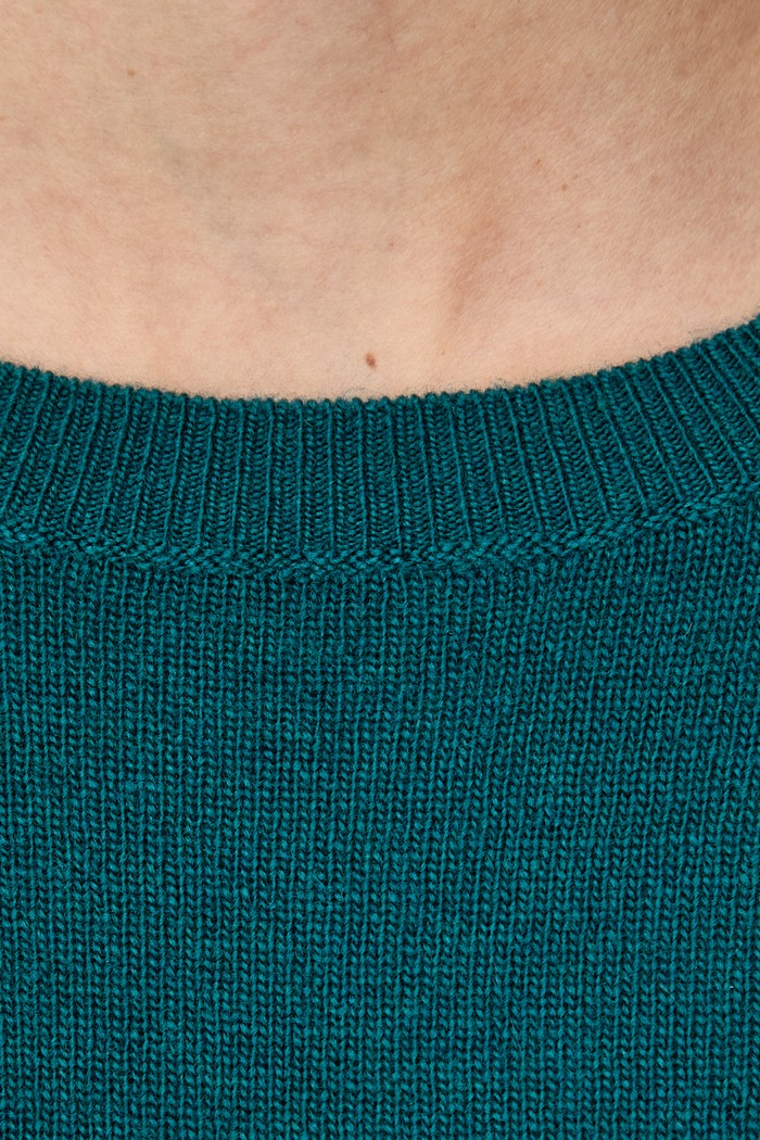 Sweter damski wełniany United Colors of Benetton turkusowy 1002D1K01
