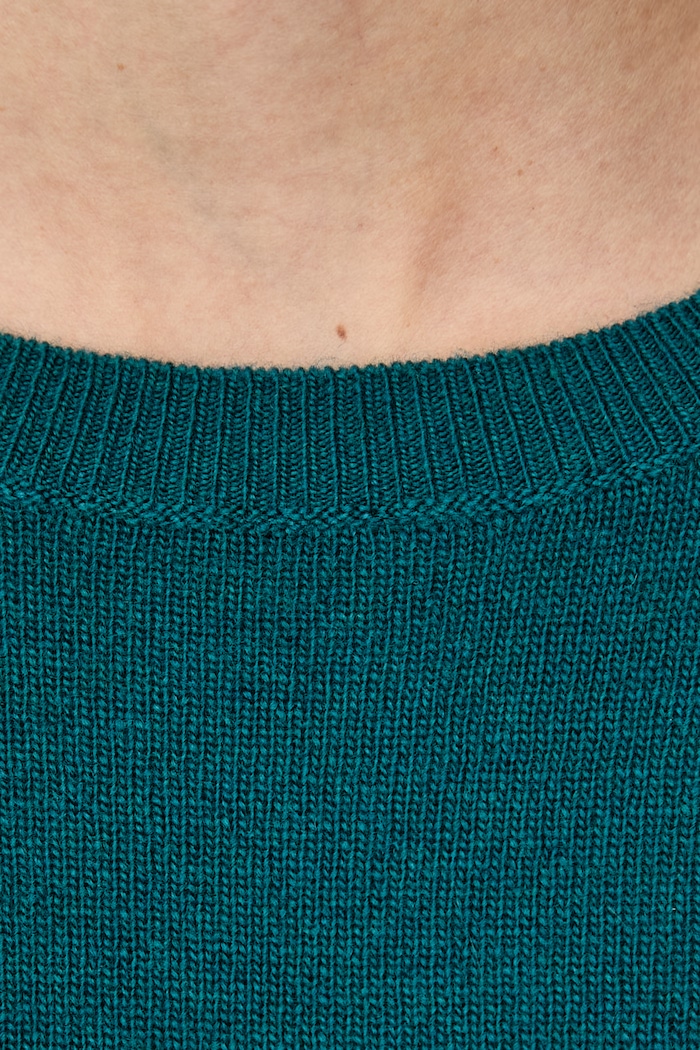 Sweter damski wełniany United Colors of Benetton turkusowy 1002D1K01