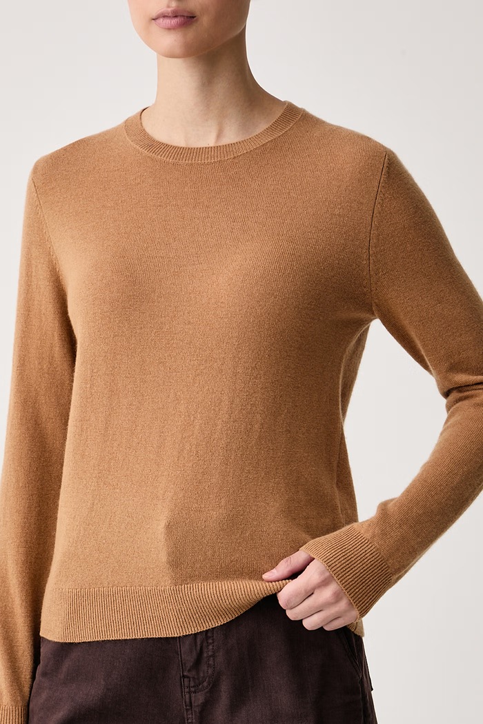 Sweter damski wełniany United Colors of Benetton 1002D1K01 brązowy