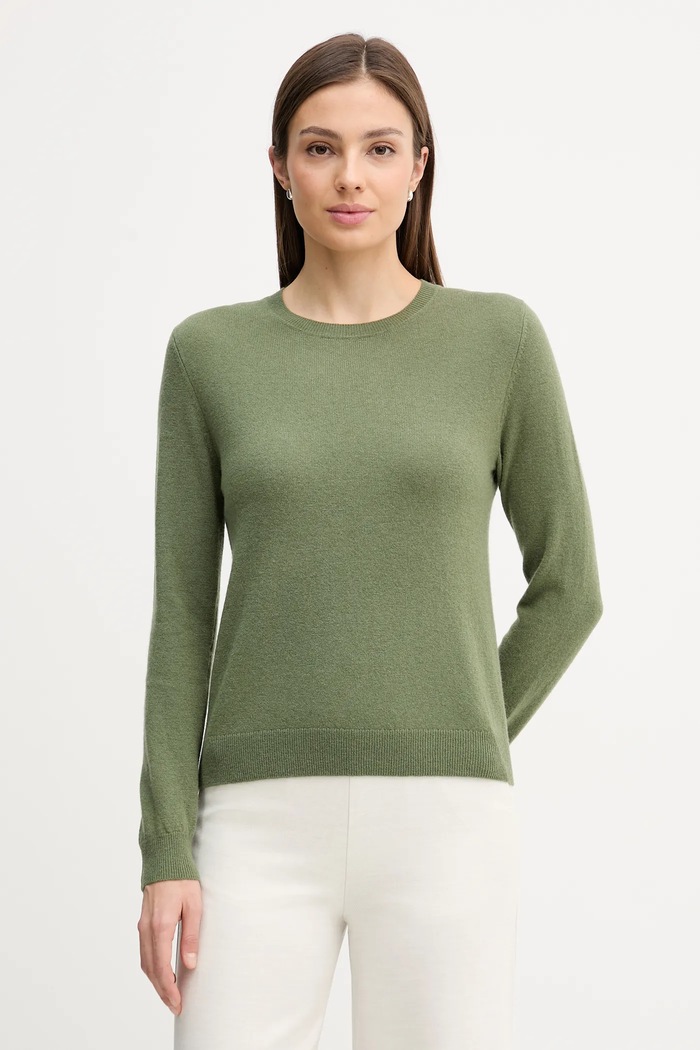 Вовняний светр United Colors of Benetton зелений 1002D1K01