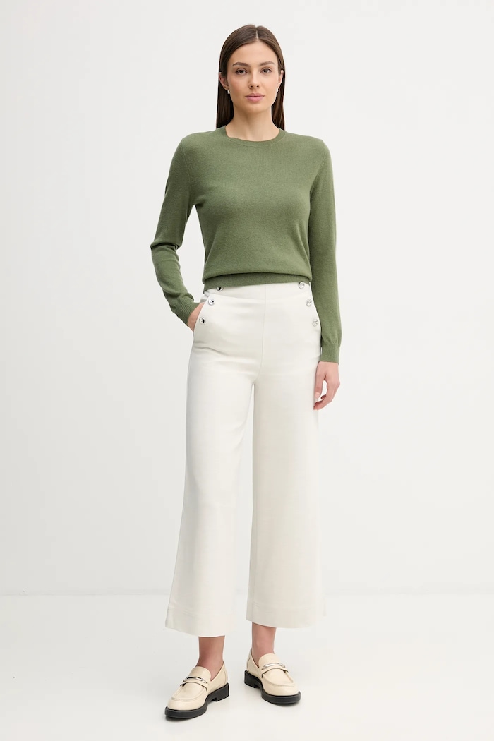Вовняний светр United Colors of Benetton 1002D1K01 зелений SS26