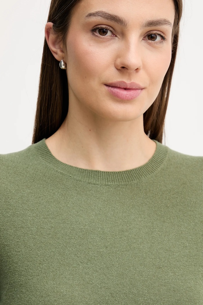 Вовняний светр United Colors of Benetton зелений 1002D1K01