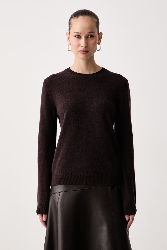 United Colors of Benetton Sweter damski wełniany brązowy 1002D1K01