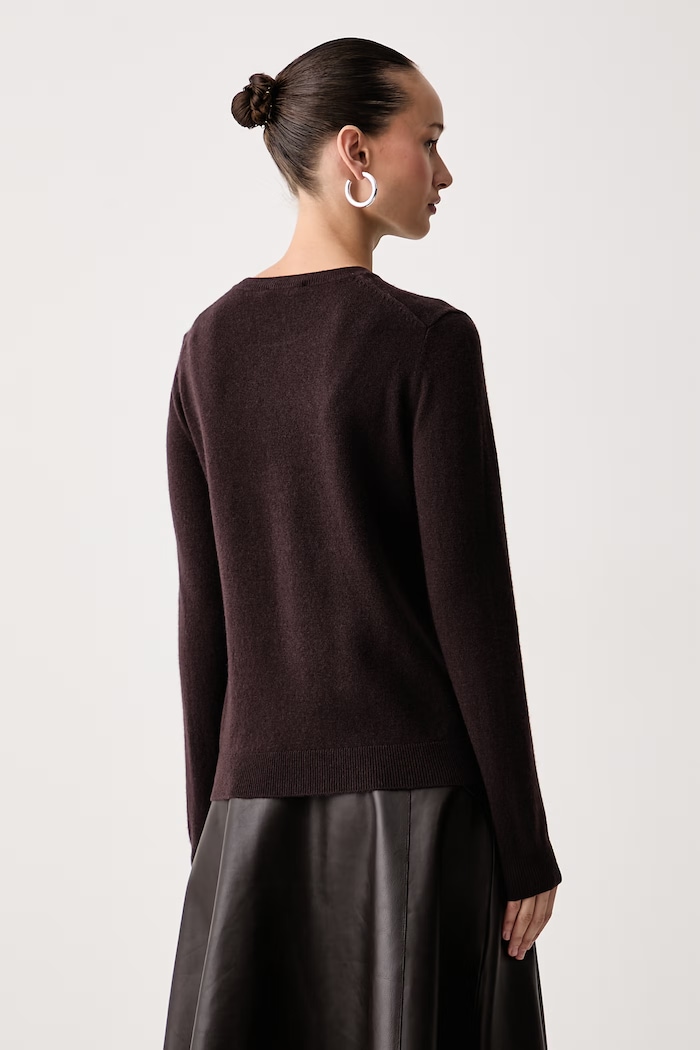 Odzież United Colors of Benetton Sweter damski wełniany 1002D1K01 brązowy