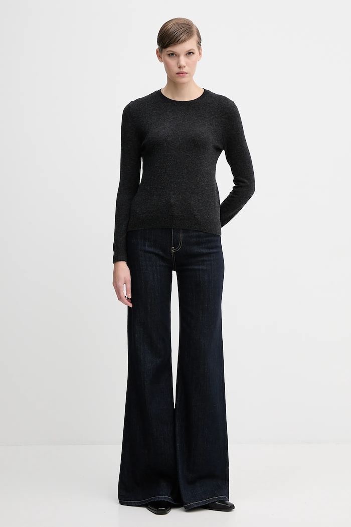 Вълнен пуловер United Colors of Benetton 1002D1K01 сив SS26